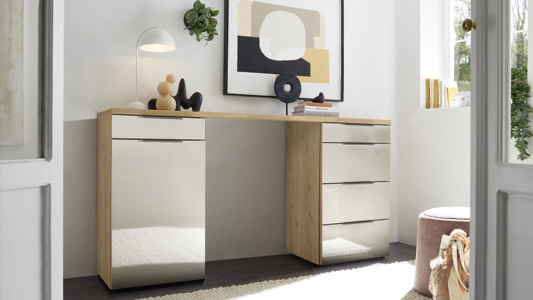 Click here to read more. <p>A hugely flexible, varied and exciting collection of bedside cabinets,dressing table and chests of drawers to complement Wiemann’s VIP ranges,</p>